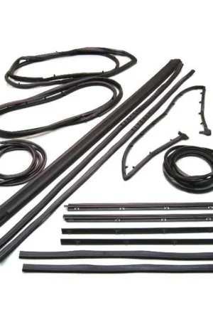 Window Sweeps Channel Door Seal Kit for 1987-1995 Jeep Wrangler w movable vent Free Shipping