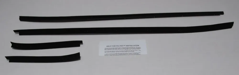 Window Sweeps Felt Kit Weatherstrip for 1971-1973 Ford Mustang Fastback Must Have