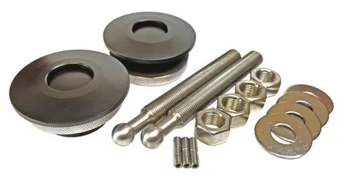 Direct From Manufacturer Quik-Latch Low Profile Black Hood Pins (Set of 2) QL-50-LP/BP