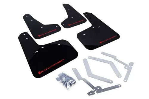 Rally Armor 13-18 Ford Focus ST / RSBlack Mud Flap w/ Red Logo MF27-UR-BLK/RD Hassle-Free Returns
