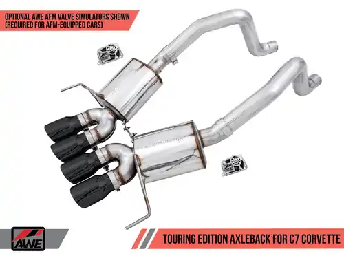 AWE Tuning Touring Edition Axle-Back Exhaust (Diamond Black Tips) w/o AFM for 2014-2019 Chevrolet C7 Corvette Stingray / Z51 / Grand Sport / Z06 / ZR1 - 3015-43143 Trending