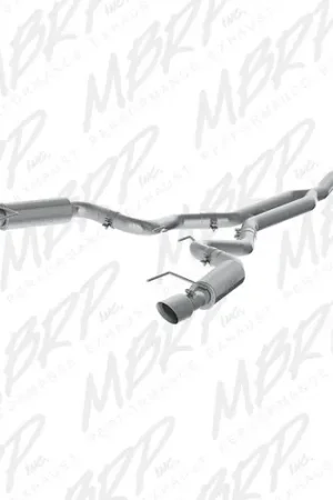 MBRP Exhaust T409 Stainless Steel 3" Cat Back Dual Split Rear with 4.5" Tips (Race Version) for 2019-2024 Ford Mustang 2.3 EcoBoost - S7275409 Genuine