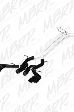 Hot Deal MBRP Exhaust Black-Coated Aluminized Steel 3" Dual Cat Back Quad Tips(Race Version) for 2017-2024 Chevrolet Camaro ZL1- Coupe Only, NPP Models Only - S7033BLK