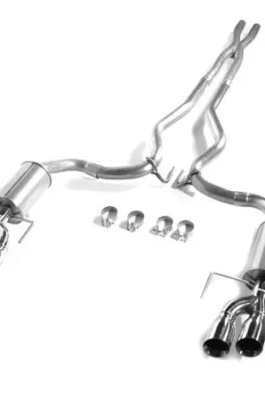 Special Offer Roush Cat-Back Exhaust System with Quad Polished Tips for 2018-2023 Mustang GT 5.0L V8 - 422093