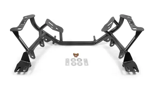 Last Chance BMR 1996-2004 New Edge Mustang K-Member Standard Version / Coilover Version - Black Hammertone - KM741H