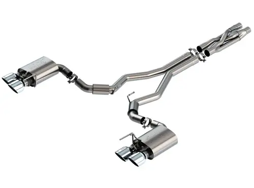 Deal Borla 3" ATAK Cat-Back Exhaust with 5" Quad Chrome Tips for 2020-2022 Ford Shelby GT500 Mustang - 140837