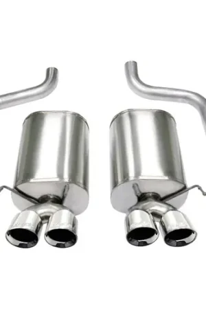 CORSA Sport 2.5" Axle-Back Exhaust with Dual Polished Tips for 2005-2008 Chevrolet Corvette (C6) 6.0L/6.2L #21009 Hot Deal