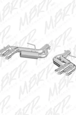 In Demand MBRP Exhaust Aluminized Steel 3" Dual Axle Back Quad Tips for 2017-2024 Chevrolet Camaro ZL1 - S7036AL