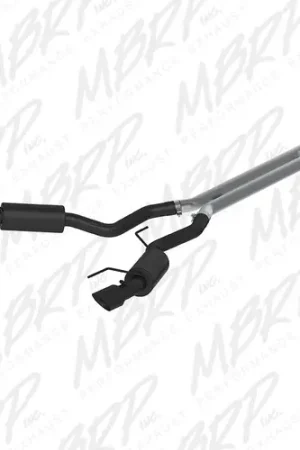 Last Chance MBRP Exhaust Black-Coated Aluminized Steel 3" Cat Back Dual Split Rear (Street Version) for 2015-2017 Ford Mustang GT 5.0 - Coupe Only - S7277BLK