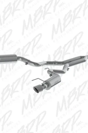 MBRP Exhaust T409 Stainless Steel 3" Cat Back Dual Split Rear with 4.5" Tips (Street Version) for 2019-2024 Ford Mustang 2.3 EcoBoost - S7274409 Certified