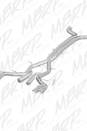 MBRP Exhaust T409 Stainless Steel 3"Ê Dual Cat Back Quad Tips (Race Version) for 2017-2024 Chevrolet Camaro ZL1- Coupe Only, NPP Models Only - S7033409 Limited Offer