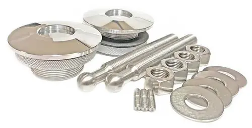 Quik-Latch Low Profile Polished Hood Pins (Set of 2) QL-50-LP/P One Day Deal