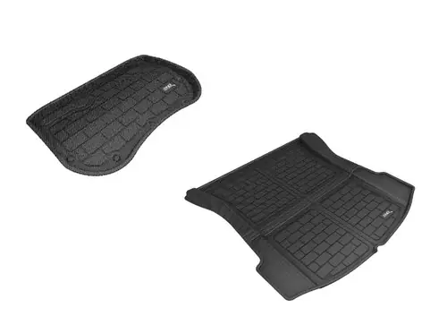 3D MAXpider 18-20 Tesla Model 3 Front & Rear Kagu Cargo Liner - Black Latest
