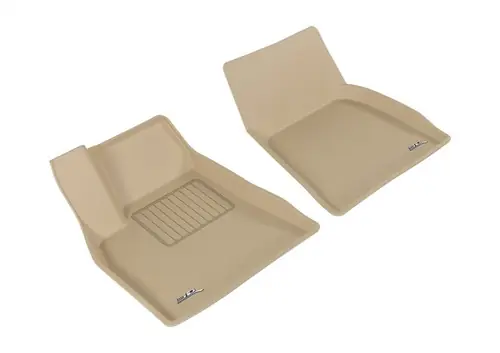 3D MAXpider 2012-2014 Tesla Model S Kagu 1st Row Floormat - Tan Shop Now