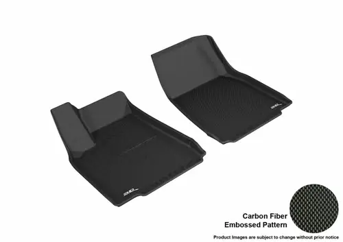 No Minimum Order 3D MAXpider 2016-2020 Tesla Model X Kagu 1st Row Floormat - Black