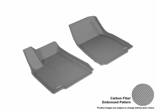 3D MAXpider 2016-2020 Tesla Model X Kagu 1st Row Floormat - Gray Trending