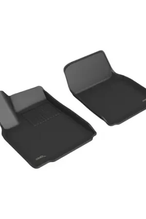 3D MAXpider 2022-2024 Tesla Model X Kagu 1st Row Floormat - Black High Quality