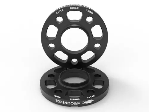 Final Sale aFe CONTROL Billet Aluminum Wheel Spacers 5x112 CB66.6 15mm - Toyota GR Supra/BMW G-Series