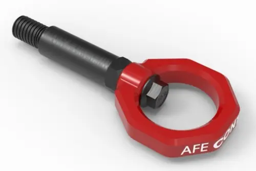 aFe Control Front Tow Hook Red 20-21 Toyota GR Supra (A90) Genuine