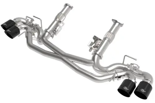 Shop Now AFe MACH Force-Xp 304 Stainless Steel Cat-Back Exhaust Black 2020-2024 Chevrolet Corvette C8