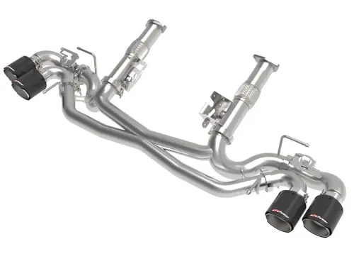 AFe MACH Force-Xp 304 Stainless Steel Cat-Back Exhaust Carbon 2020-2024 Chevrolet Corvette C8 Hassle-Free Returns