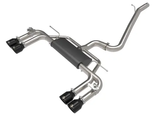 aFe MACHForce XP 3in-2.5in 304SS Exhaust Cat-Back 2015-2020Audi S3 L4-2.0L (t) - Black Tips - 49-36442-B Time-Limited