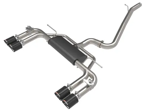 Top Pick aFe MACHForce XP 3in-2.5in 304SS Exhaust Cat-Back 2015-2020Audi S3 L4-2.0L (t) - Carbon Tips - 49-36442-C