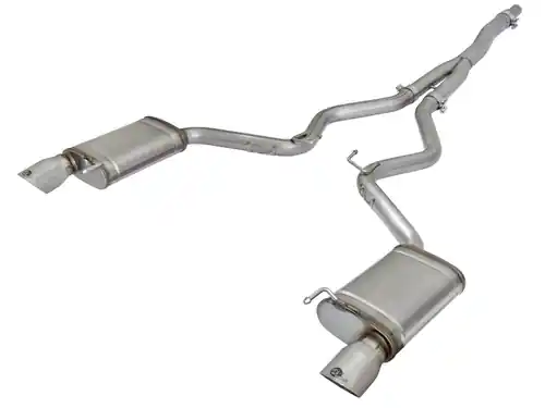 aFe Power MACH Force-Xp 3 to 2-1/2in Stainless Steel Cat-Back Exhaust Sys w/Polished Tip for Ford Mustang EcoBoost 2015-2021 I4-2.3L (t) #49-33084-P Limited Time