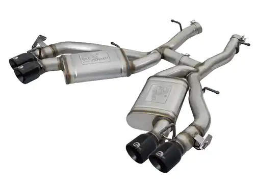 aFe Power MACH Force-Xp 3in 304 Stainless Steel Axle-Back Exhaust w/Black Tip for Chevrolet Camaro SS 2016-2024 V8-6.2L #49-34068-B Worldwide Shipping