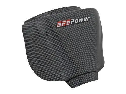 aFe MagnumFORCE Intake Rain Shield 15-16 Dodge Challenger SRT Hellcat 6.2L V8 (sc) - Carbon Finish Seasonal Sale