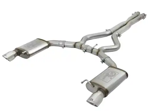 Save Now aFe Power MACH Force-Xp 3in 304 Stainless Steel Cat-Back Exhaust w/Polished Tip for Ford Mustang GT 15-17 V8-5.0L/V6-3.7L #49-33072-1P