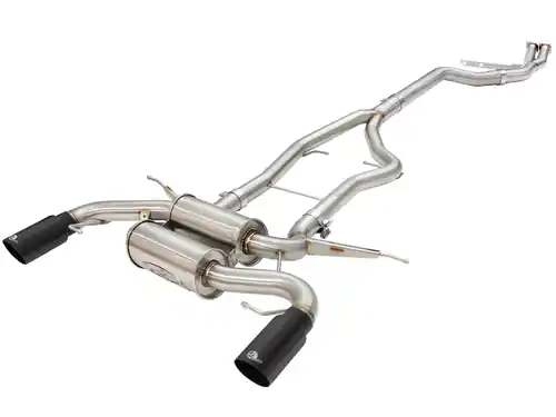 aFe Power MACH Force-Xp 3in to 2-1/2in Stainless Steel Cat-Back Exhaust w/Black Tip for BMW 335i (E90/92) 11-13 L6-3.0L (t) N55 #49-36328-B Editor’s Pick