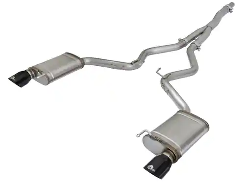 aFe Power MACH Force-Xp 3in to 2-1/2in Stainless Steel Cat-Back Exhaust w/Black Tip for Ford Mustang EcoBoost 2015-2021 I4-2.3L (t) #49-33084-B Best Choice