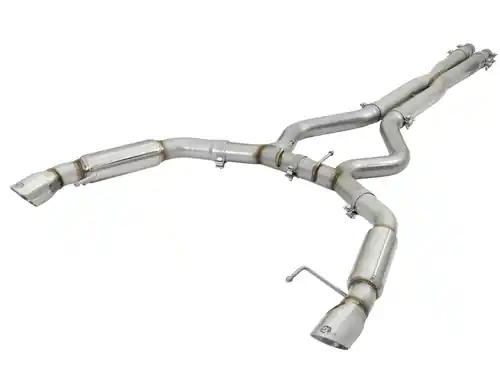 aFe Power MACH Force-Xp Cat-Back Exhaust w/ Muffler - Polished Tip for Ford Mustang 15-17 V8-5.0L/V6-3.7L #49-33088-P Weekend Sale