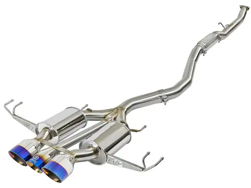 aFe Takeda 3in 304 SS Cat-Back Exhaust w/ Blue Flame Tips 2017-2021 Honda Civic Type R I4 2.0L (t) #49-36616-L Mega Sale