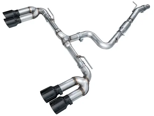 AWE 2022-2024 Audi 8Y S3 Track Edition Exhaust- Diamond Black Tips Original