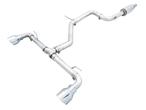 Get Yours AWE 2022-2025 VW GTI MK8Track Edition Exhaust - Chrome Silver Tips - 3020-32658