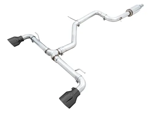 AWE 2022-2025 VW GTI MK8Track Edition Exhaust - Diamond Black Tips - 3020-33658 Grab Now