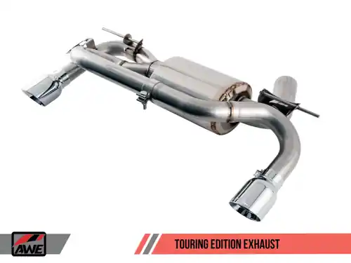 AWE Tuning 2014-2016 BMW F22 M235i / 2017-2021 M240i Touring Edition Axle-Back Exhaust - Diamond Black Tips (102mm) - 3010-33034 Flash Sale