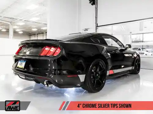 AWE Tuning 2015-2017 S550 Mustang GT Cat-back Exhaust - Touring Edition (Chrome Silver Tips) - 3015-32084 Grab Now