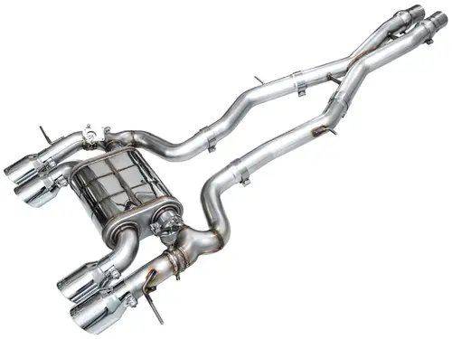 AWE Tuning 2023-2024 BMW G87 M2 SwitchPath Edition Exhaust - Chrome Silver Tips Same Day Shipping