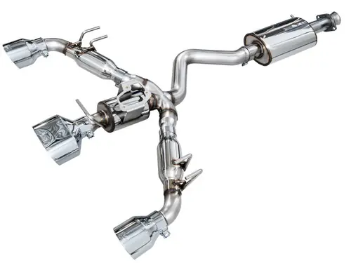 AWE Tuning 2023-2025 Toyota GR Corolla Touring Edition Catback Exhaust - Chrome Silver Tips Limited Time