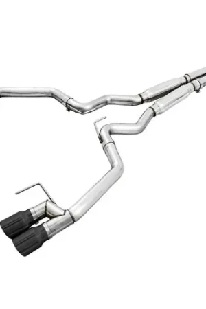 AWE Tuning Track Edition 3" Cat-Back Exhaust (Quad Diamond Black Tips) for 2018-2023 Ford Mustang GT 5.0L S550 - 3020-43072 Best Price