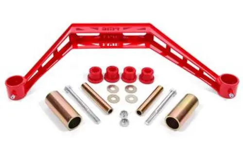 BMR 1979-1993 Ford Mustang Transmission Crossmember TH400 / T-56 - Red - TC731R One Day Deal