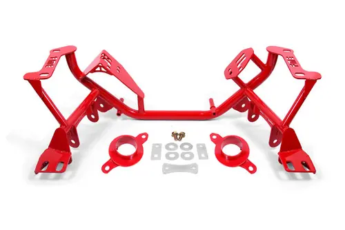Fresh Stock BMR 1979-1995 Ford Mustang K-Member Standard Version w/Spring Perches - Red - KM732R