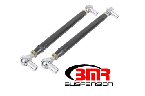 BMR 1979-1998 Fox Mustang Chrome Moly Lower Control Arms w/ Double Adj. Rod Ends - Black Hammertone - MTCA052H Final Sale