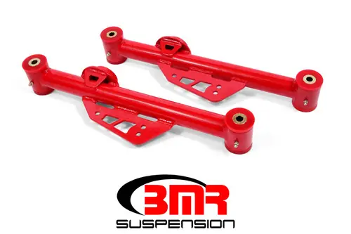 BMR 1979-1998 Fox Mustang Non-Adj. Lower Control Arms (Polyurethane) - Red - TCA014R Same Day Shipping