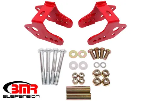 Price Drop BMR 1979-2004 Ford Mustang Control Arm Relocation Bracket - Red - CAB740R