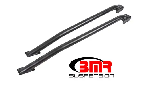 High Quality BMR 1979-2004 Fox Mustang Hardtop Only Weld-On Boxed STD. Subframe Connectors - Black Hammertone - SFC024H