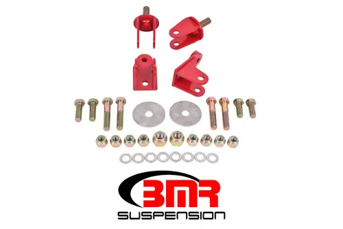 Flash Sale BMR 1979-2004 Fox Mustang Rear Coilover Conversion Kit w/o Control Arm Bracket - Red - CCK009R